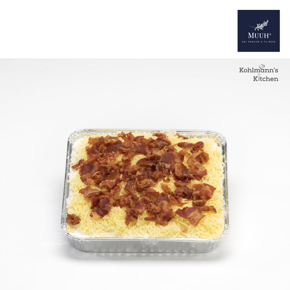 Papas Gratinadas con Tocino 1 KG